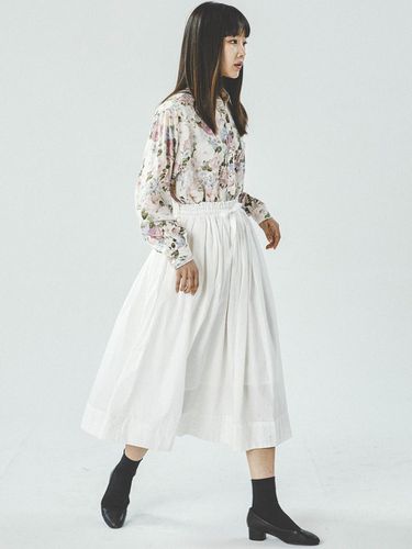 SHIRRING WHITE SKIRT - J VINEYARD - Modalova