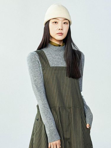 Cashmere Half Turtleneck Melange Gray Knit - J VINEYARD - Modalova