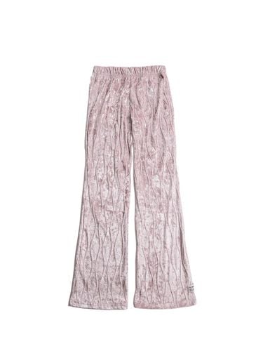 VELVET WAVE STITCH BOOTS PANTS (PINK) - PIECEMAKER - Modalova