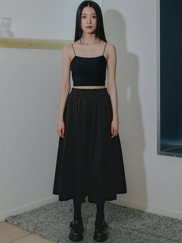 Divided Flare Black Skirt - J VINEYARD - Modalova