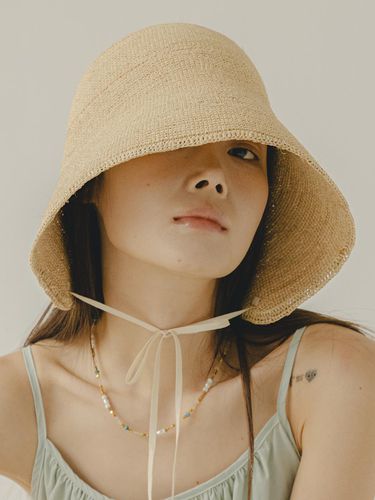 Summer String Raffia Hat - J VINEYARD - Modalova