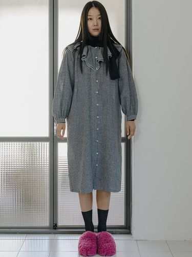 Ruffle Collar Shirts Dress - J VINEYARD - Modalova