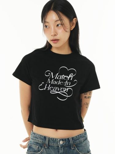 HEAVEN CROP TEE (BLACK) - PIECEMAKER - Modalova