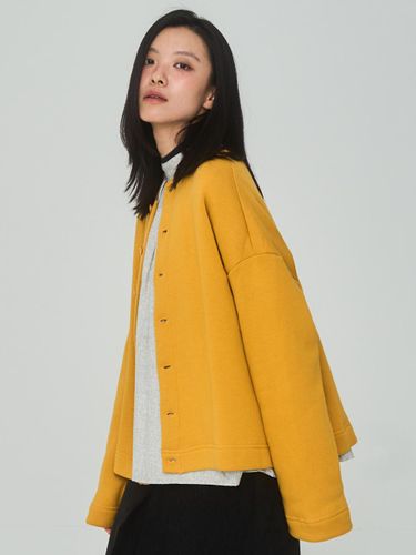 Fleece Button Yellow Jacket - J VINEYARD - Modalova