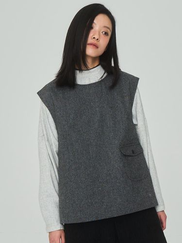 Pocket Gray Vest - J VINEYARD - Modalova