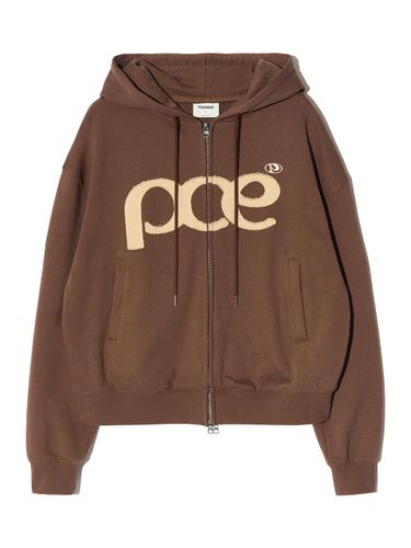 TYPE] PCE APPLIQUE ZIP HOODIE (BROWN) - PIECEMAKER - Modalova