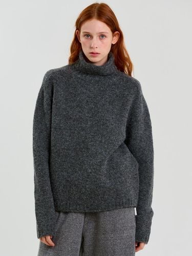 Basic Turtle Neck Sweater Charcoal - RAVEROUS - Modalova