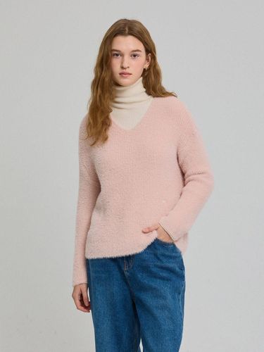 Hair Ornament V-Neck Pullover Knit IPCP1PO611 - THE IZZAT - Modalova