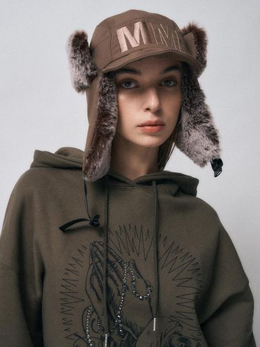 Mm fur hat [brown] - MIDNIGHT MOVE - Modalova