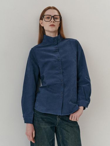 WD_Solid color high neck shirt_BLUE - We’Dee - Modalova