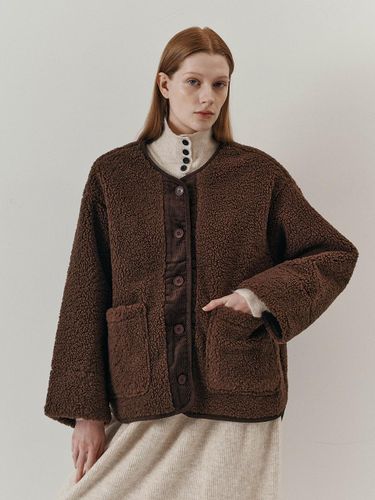 WD_Double pockets brown fleece jacket - We’Dee - Modalova