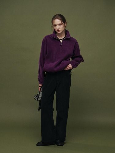 Fleece half sweatshirt (Purple) - OTHERS - Modalova