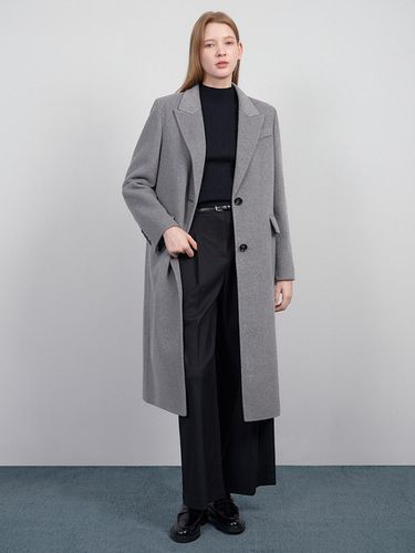 Wool cashmere peak collar handmade coat_AWHCTO4104 - SISTINA - Modalova