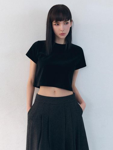 Velvet Crop Top - 3Color - CLO`ET - Modalova