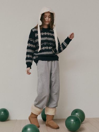 AR_Wide sweat banding pants_GRAY - Aei&Rei - Modalova