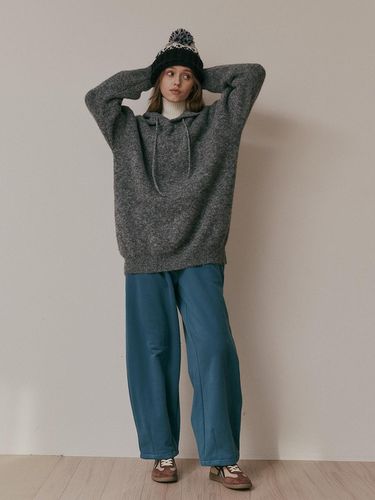 AR_Wide sweat banding pants_BLUE - Aei&Rei - Modalova