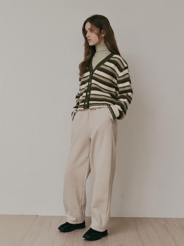 AR_Wide sweat banding pants_IVORY - Aei&Rei - Modalova