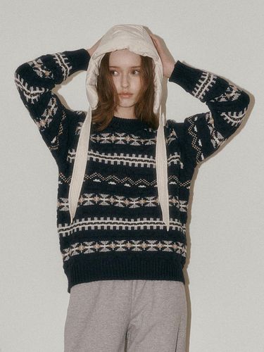 AR_Triangle striped knit sweater - Aei&Rei - Modalova