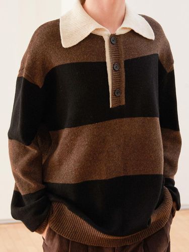 Rugby striped collar wool knitwear - Trip LE Sens - Modalova