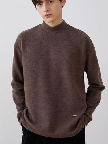 Brushed Half Turtleneck T-Shirt_Brown - Trip LE Sens - Modalova