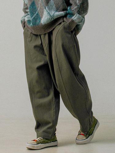 Edward Liner Balloon Pants Khaki - RUGGED HOUSE - Modalova