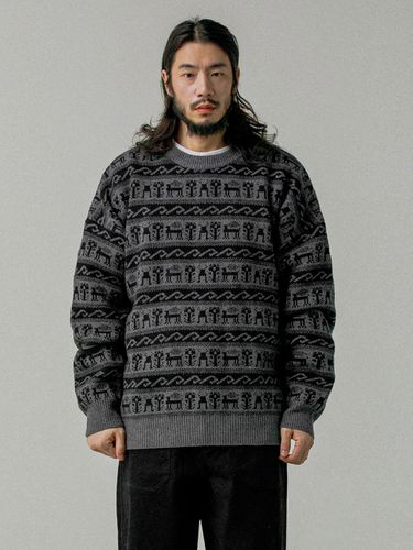 Winter Nordic Ramswool Knit Black - RUGGED HOUSE - Modalova