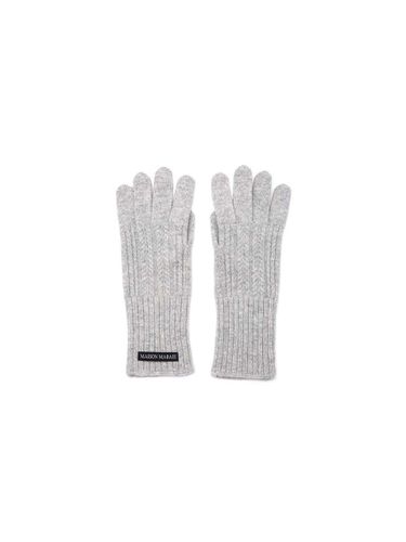 Wool Cashmere Cable Knit Gloves [Light Grey] - MAISONMARAIS - Modalova