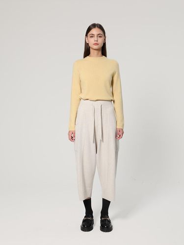 Whole Garment Seamless Cashmere Blend Loose Fit Pants [Ivory] (UFJKBP487N) - UNIT - Modalova