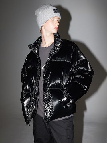 Glossy Down Puffer Padding Jacket [Black] (BODDU411UBK) - bensherman - Modalova