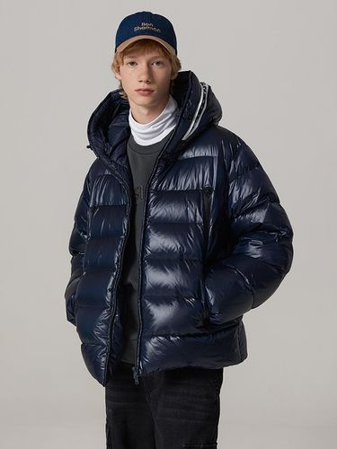 Hooded Silicon-Finished Down Padded Jacket (BODDU415M) - bensherman - Modalova