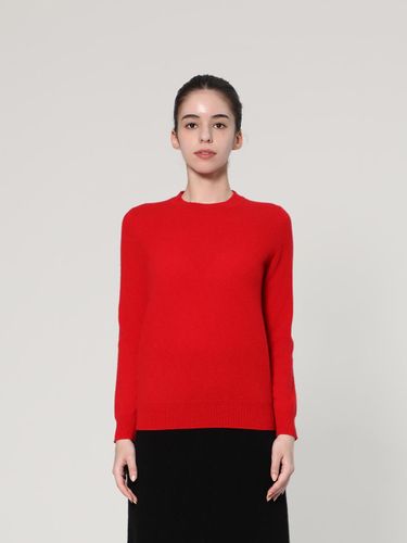 Cashmere Crew Neck Regular Fit Pullover [RED] (UFJKCN410C) - UNIT - Modalova