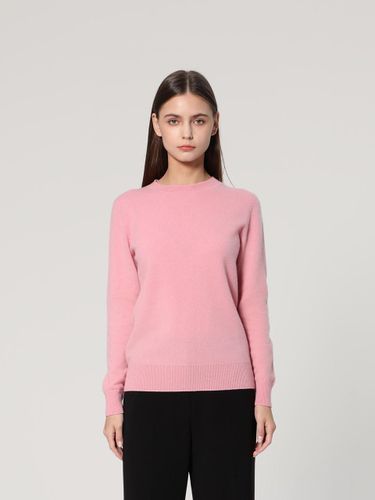 Cashmere Crew Neck Regular Fit Pullover [PINK] (UFJKCN410C) - UNIT - Modalova