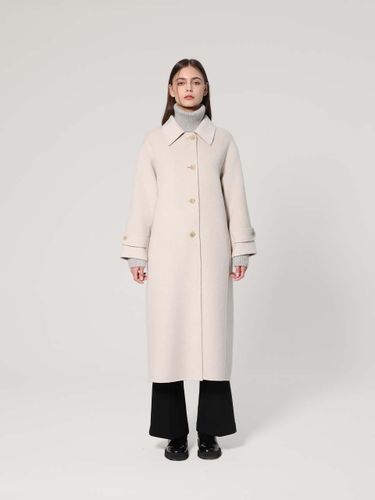 Handmade Wool Cashmere Overfit Coat [Beige] (UFJWCO466N-L) - UNIT - Modalova