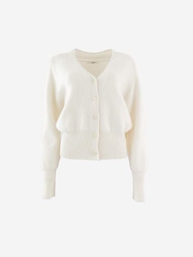 Fur Heavy Wool Cardigan [Ivory] - LA KOSMO - Modalova