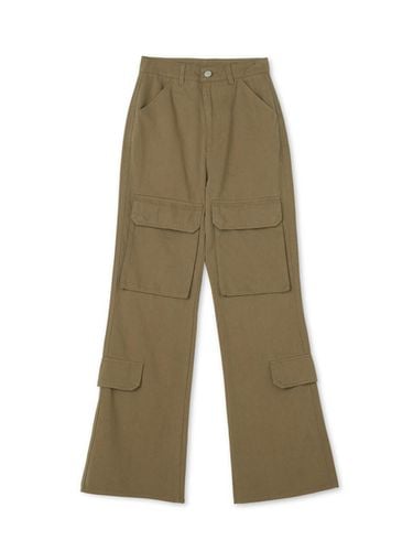 Cotton Utility Boots Cut Cargo Pants [Beige] - MARKM - Modalova