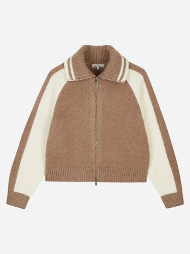 High Neck Raglan Wool Blend Zip-up Cardigan (BODSW911F) - bensherman - Modalova