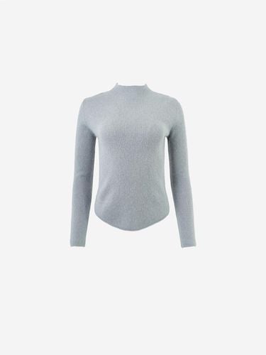 Fur Halfneck Slim Fit Knitwear [Skyblue] - LA KOSMO - Modalova