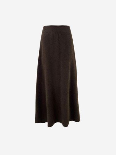 Fur Full A-line Maxi Skirt [Brown] - LA KOSMO - Modalova