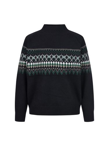 Nordic Pattern Regular Fit Knit Sweater [] (DZ4WP079) - COIINCOS - Modalova