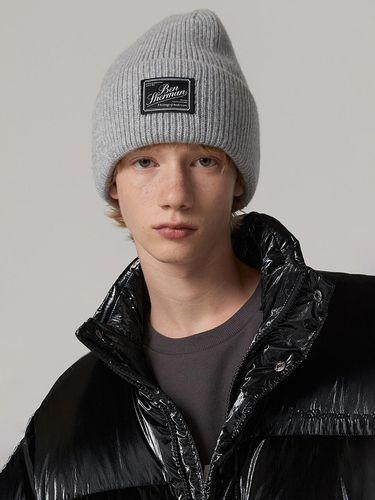 Label Point Wool Long Length Beanie (BODAC422U) - bensherman - Modalova