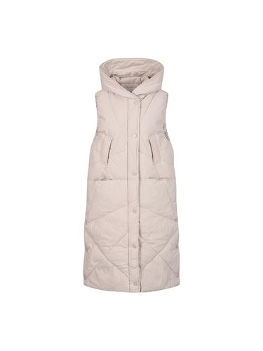 Hooded Long Loose Fit Padded Vest (DP4WV827) - COIINCOS - Modalova