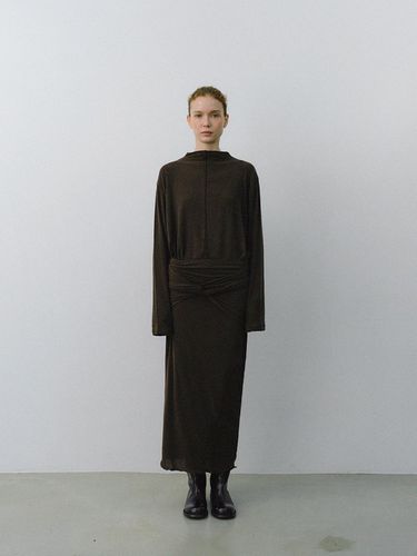 Cover Wrap Wool Lined Skirt [Brown] - HESS - Modalova