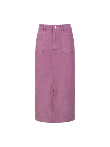 Pocket Corduroy A-line Midi Skirt (DW4WS145) - COIINCOS - Modalova