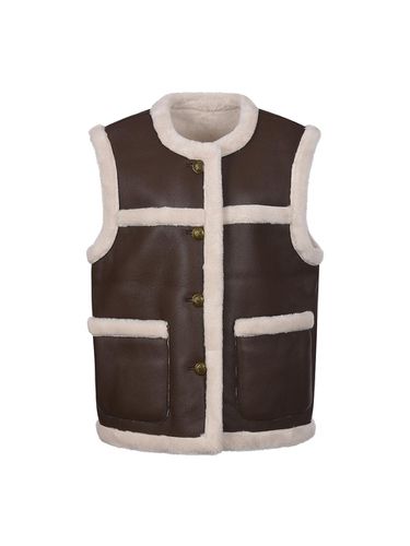 Synthetic Leather Regular Fit Vest [] (DM4WV126) - COIINCOS - Modalova