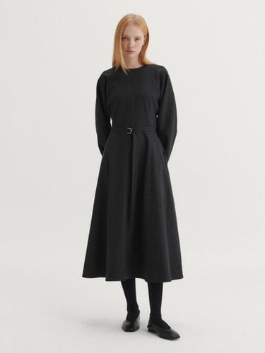 WOOL BELTED DRESS (2COLORS) - EAAH - Modalova