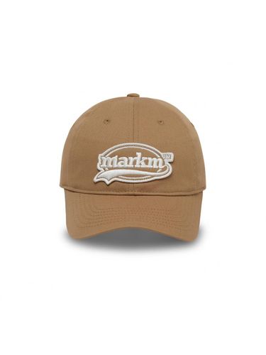 Cotton Adjustable Swing Logo Ball Cap [Dark Beige] - MARKM - Modalova