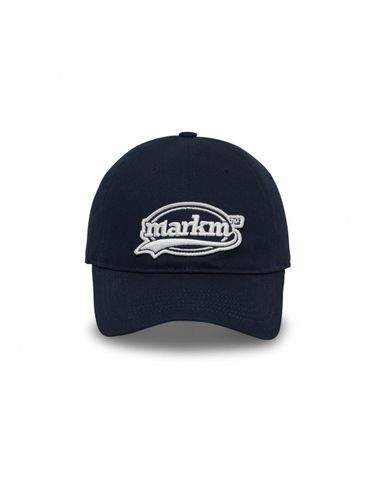 Cotton Adjustable Swing Logo Ball Cap [Navy] - MARKM - Modalova