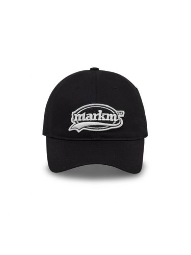 Cotton Adjustable Swing Logo Ball Cap [Black] - MARKM - Modalova