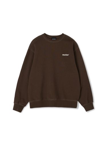 Paisley Loose-fit Cotton-Polyester Sweatshirt [Brown] - MARKM - Modalova