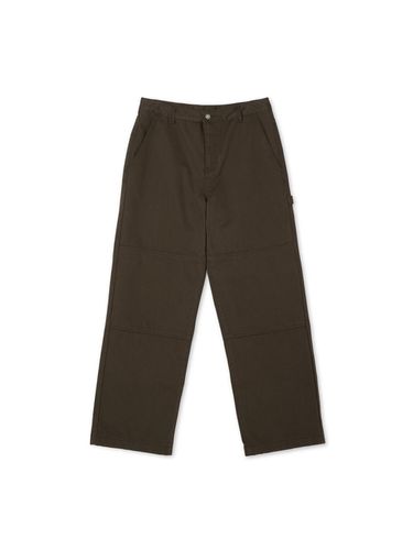 Relaxed Fit Polyester Cotton Carpenter Pants [Brown] - MARKM - Modalova